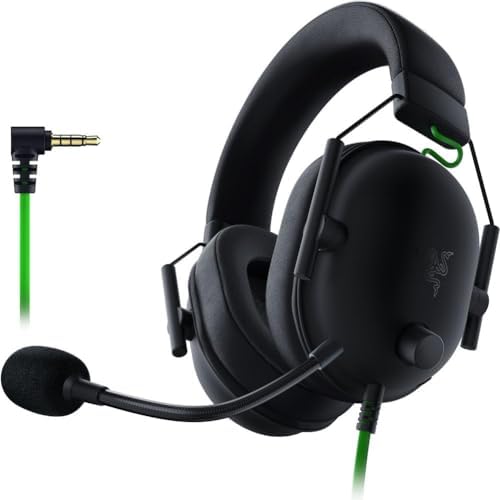 Razer BlackShark V2 X Gaming Headset  7 1 Surround Sound   50mm Drivers   Memory Foam Cushion   For PC  PS4  PS5  Switch   3 5mm Audio Jack   Black