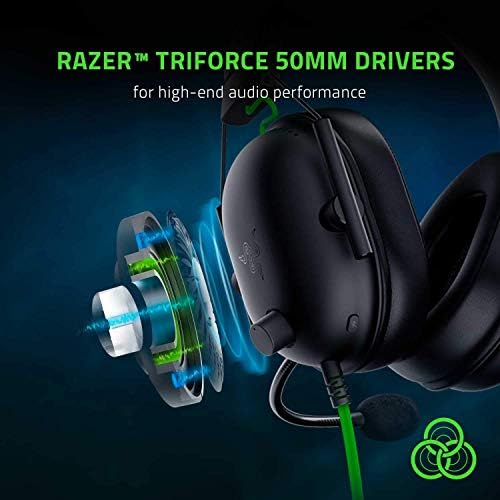 Razer BlackShark V2 X Gaming Headset  7 1 Surround Sound   50mm Drivers   Memory Foam Cushion   For PC  PS4  PS5  Switch   3 5mm Audio Jack   Black