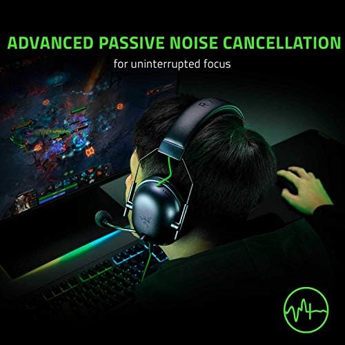 Razer BlackShark V2 X Gaming Headset  7 1 Surround Sound   50mm Drivers   Memory Foam Cushion   For PC  PS4  PS5  Switch   3 5mm Audio Jack   Black