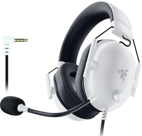 Razer BlackShark V2 X Gaming Headset  7 1 Surround Sound   50mm Drivers   Memory Foam Cushion   For PC  PS4  PS5  Switch   3 5mm Audio Jack   Black