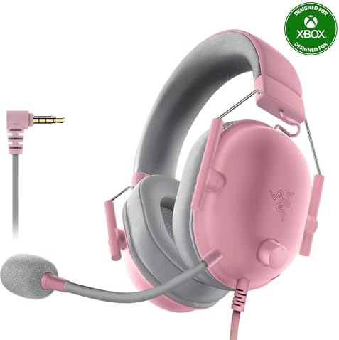 Razer BlackShark V2 X Gaming Headset  7 1 Surround Sound   50mm Drivers   Memory Foam Cushion   For PC  PS4  PS5  Switch   3 5mm Audio Jack   Black