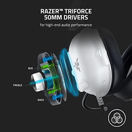 Razer BlackShark V2 X Gaming Headset  7 1 Surround Sound   50mm Drivers   Memory Foam Cushion   For PC  PS4  PS5  Switch   3 5mm Audio Jack   Black