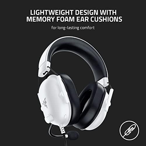Razer BlackShark V2 X Gaming Headset  7 1 Surround Sound   50mm Drivers   Memory Foam Cushion   For PC  PS4  PS5  Switch   3 5mm Audio Jack   Black