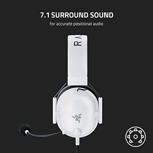 Razer BlackShark V2 X Gaming Headset  7 1 Surround Sound   50mm Drivers   Memory Foam Cushion   For PC  PS4  PS5  Switch   3 5mm Audio Jack   Black