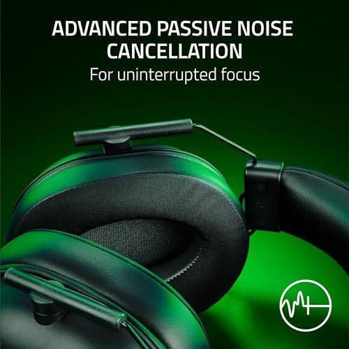 Razer BlackShark V2 X Gaming Headset  7 1 Surround Sound   50mm Drivers   Memory Foam Cushion   For PC  PS4  PS5  Switch   3 5mm Audio Jack   Black