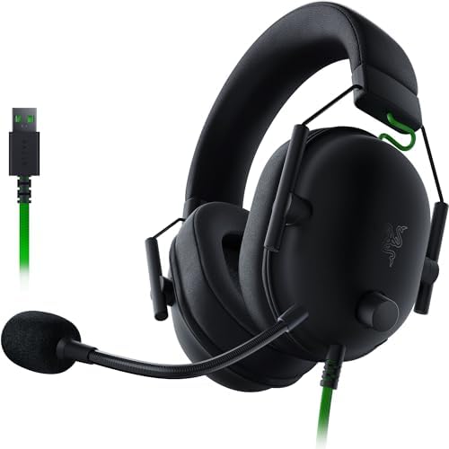 Razer BlackShark V2 X Gaming Headset  7 1 Surround Sound   50mm Drivers   Memory Foam Cushion   For PC  PS4  PS5  Switch   3 5mm Audio Jack   Black