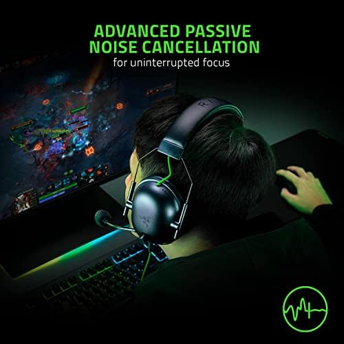 Razer BlackShark V2 X Gaming Headset  7 1 Surround Sound   50mm Drivers   Memory Foam Cushion   For PC  PS4  PS5  Switch   3 5mm Audio Jack   Black