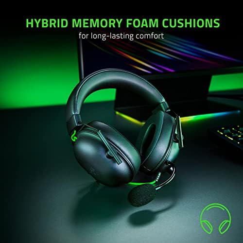 Razer BlackShark V2 X Gaming Headset  7 1 Surround Sound   50mm Drivers   Memory Foam Cushion   For PC  PS4  PS5  Switch   3 5mm Audio Jack   Black
