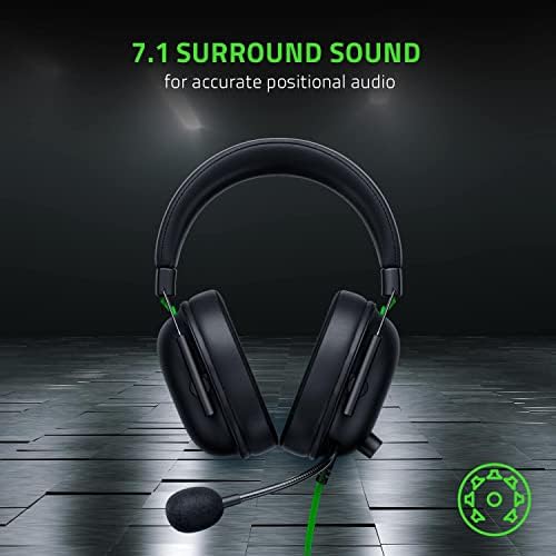Razer BlackShark V2 X Gaming Headset  7 1 Surround Sound   50mm Drivers   Memory Foam Cushion   For PC  PS4  PS5  Switch   3 5mm Audio Jack   Black