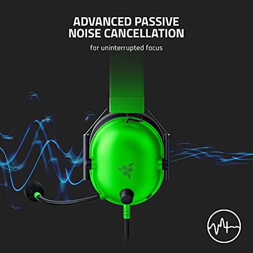 Razer BlackShark V2 X Gaming Headset  7 1 Surround Sound   50mm Drivers   Memory Foam Cushion   For PC  PS4  PS5  Switch   3 5mm Audio Jack   Black