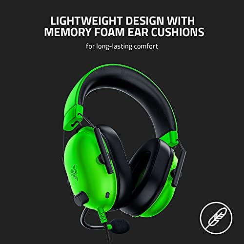 Razer BlackShark V2 X Gaming Headset  7 1 Surround Sound   50mm Drivers   Memory Foam Cushion   For PC  PS4  PS5  Switch   3 5mm Audio Jack   Black