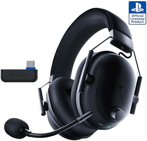 Razer BlackShark V2 Pro Wireless Xbox Gaming Headset  50mm Drivers   Super Wideband Mic   Noise Isolating Earcups   for Xbox  PS5  Nintendo Switch 2  PC  Mac   Bluetooth  USB C   70hr Battery   Black