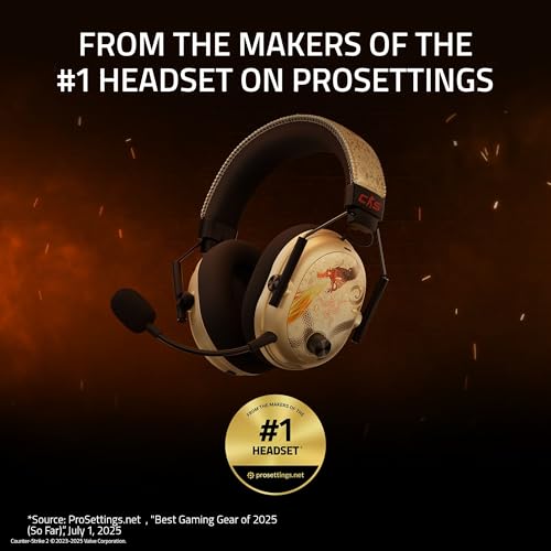 Razer BlackShark V3 Pro Wireless ANC Gaming Headset for Xbox: Full Band Mic - 50mm Drivers - 2.4 GHz, Bluetooth, USB, 3.5mm - Works with PC, Mac, PS5, Nintendo Switch - Long Battery Life - Black