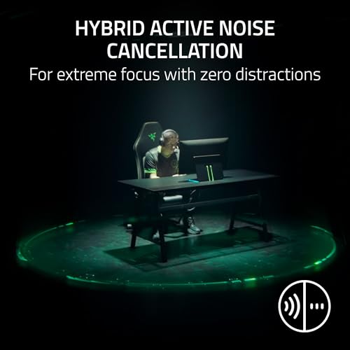Razer BlackShark V3 Pro Wireless ANC Gaming Headset for Xbox: Full Band Mic - 50mm Drivers - 2.4 GHz, Bluetooth, USB, 3.5mm - Works with PC, Mac, PS5, Nintendo Switch - Long Battery Life - Black