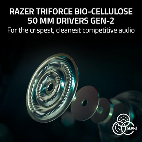 Razer BlackShark V3 Pro Wireless ANC Gaming Headset for PC  Full Band Mic   50mm Drivers   2 4 GHz  Bluetooth  USB  3 5mm   Works with Mac  PS5  Nintendo Switch  Smartphone   70 Hr Battery   Black