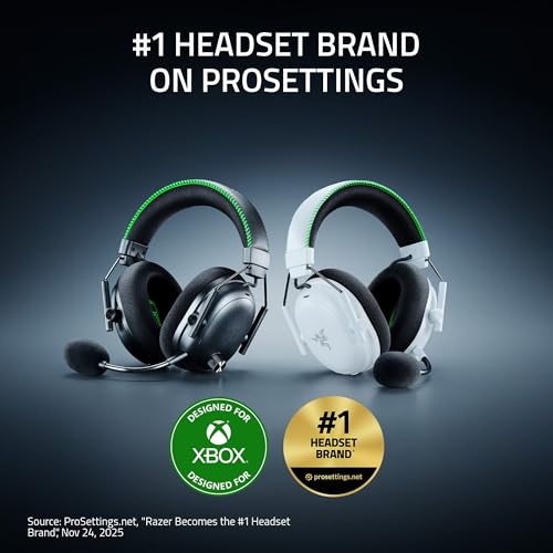 Razer BlackShark V3 Pro Wireless ANC Gaming Headset for PC  Full Band Mic   50mm Drivers   2 4 GHz  Bluetooth  USB  3 5mm   Works with Mac  PS5  Nintendo Switch  Smartphone   70 Hr Battery   Black