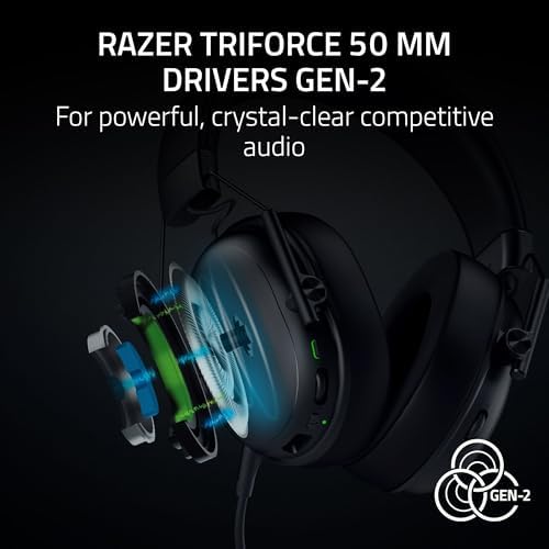 Razer BlackShark V3 X HyperSpeed Wireless Gaming Headset for PC  50mm Drivers   Cardioid Mic   2 4 GHz  Bluetooth  USB   Works with Mac  PS5  Nintendo Switch  Smartphone   70 Hr Battery   Black