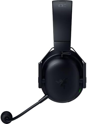 Razer BlackShark V3 Wireless Gaming Headset for PC  50mm Drivers   Super Wideband Mic   2 4 GHz  Bluetooth  USB   Works with Mac  PS5  Nintendo Switch  Smartphone   70 Hr Battery   Black  Renewed 
