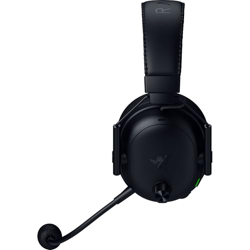 Razer BlackShark V3 Pro Wireless ANC Gaming Headset for PC  Full Band Mic   50mm Drivers   2 4 GHz  Bluetooth  USB  3 5mm   Works with Mac  PS5  Nintendo Switch  Smartphone   70 Hr Battery   Black