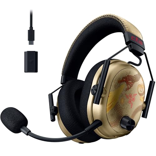 Razer BlackShark V3 Pro Wireless ANC Gaming Headset for PC  Full Band Mic   50mm Drivers   2 4 GHz  Bluetooth  USB  3 5mm   Works with Mac  PS5  Nintendo Switch  Smartphone   70 Hr Battery   Black