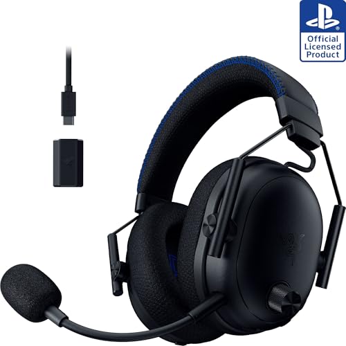 Razer BlackShark V3 Pro Wireless ANC Gaming Headset for PC  Full Band Mic   50mm Drivers   2 4 GHz  Bluetooth  USB  3 5mm   Works with Mac  PS5  Nintendo Switch  Smartphone   70 Hr Battery   Black