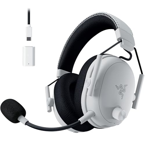 Razer BlackShark V3 Pro Wireless ANC Gaming Headset for PC  Full Band Mic   50mm Drivers   2 4 GHz  Bluetooth  USB  3 5mm   Works with Mac  PS5  Nintendo Switch  Smartphone   70 Hr Battery   Black