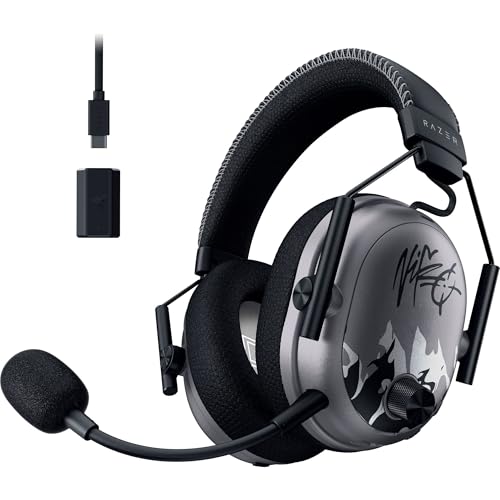 Razer BlackShark V3 Pro Wireless ANC Gaming Headset for PC  Full Band Mic   50mm Drivers   2 4 GHz  Bluetooth  USB  3 5mm   Works with Mac  PS5  Nintendo Switch  Smartphone   70 Hr Battery   Black
