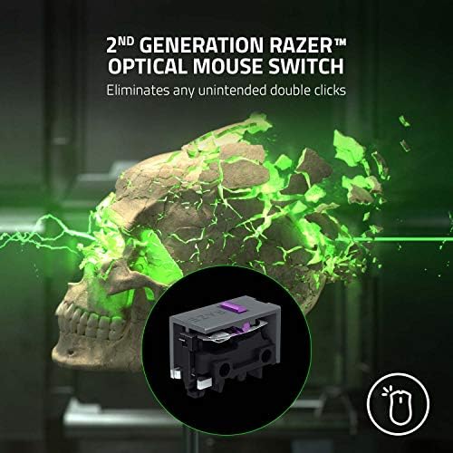 Razer DeathAdder V2 Pro Wireless Gaming Mouse  20K DPI Optical Sensor   2nd Gen Faster Optical Switch   Chroma RGB Lighting   Up to 120hrs Battery Life   8 Programmable Buttons   Classic Black