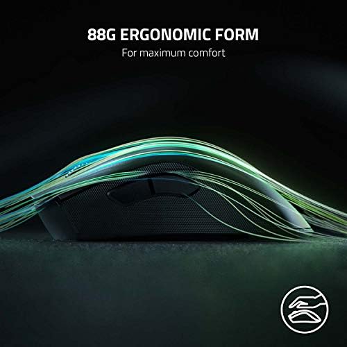 Razer DeathAdder V2 Pro Wireless Gaming Mouse  20K DPI Optical Sensor   2nd Gen Faster Optical Switch   Chroma RGB Lighting   Up to 120hrs Battery Life   8 Programmable Buttons   Classic Black