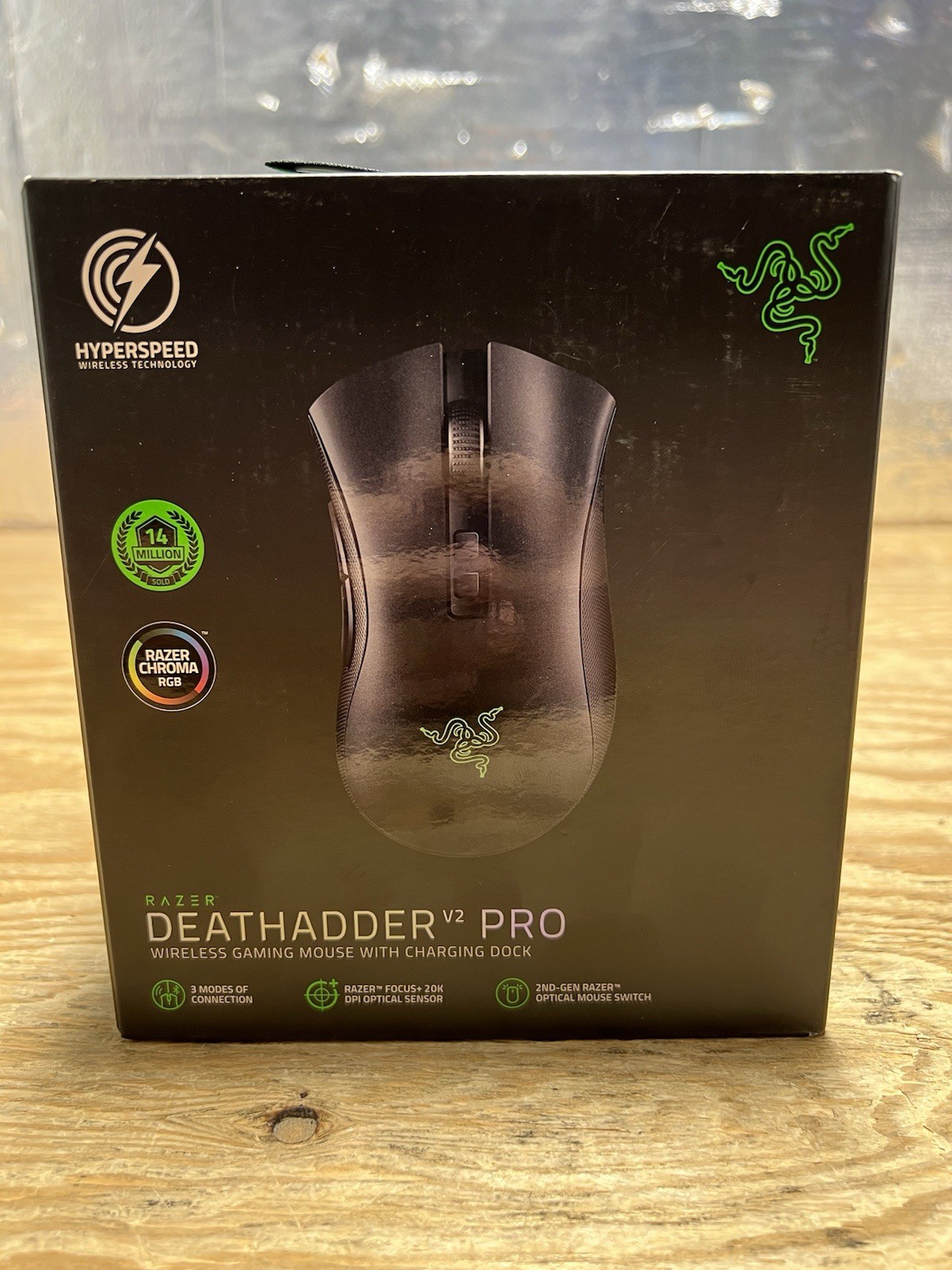 Razer Deathadder v2 Pro Wireless Gaming Mouse With Charging Dock New Sealed