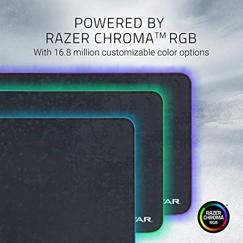 Razer Goliathus Extended Chroma Gaming Mouse Pad  Customizable Chroma RGB Lighting  Soft  Cloth Material  Balanced Control & Speed  Non Slip Rubber Base  Gears of WAR 5 Edition