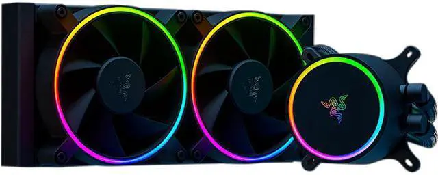 Razer Hanbo Chroma RGB AIO Liquid Cooler 240MM (ARGB Pump Cap), Intel LGA 1851/1700/1200 & AMD AM4 Compatible