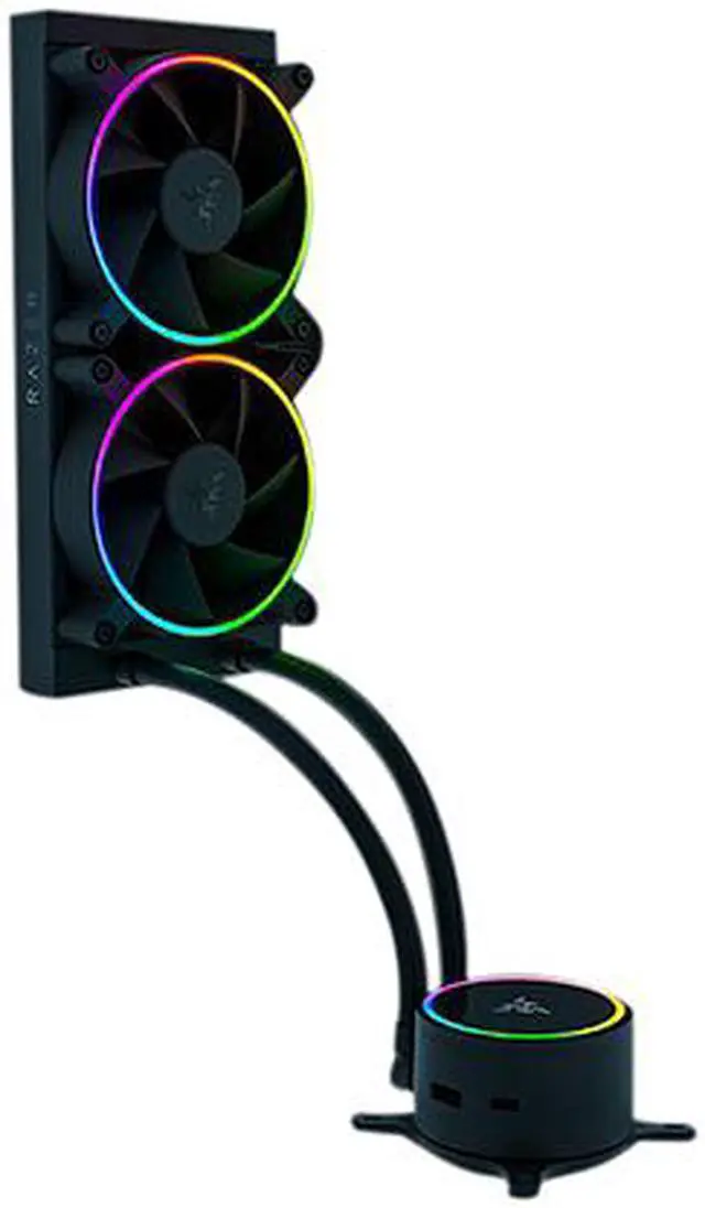 Razer Hanbo Chroma RGB AIO Liquid Cooler 240MM (ARGB Pump Cap), Intel LGA 1851/1700/1200 & AMD AM4 Compatible