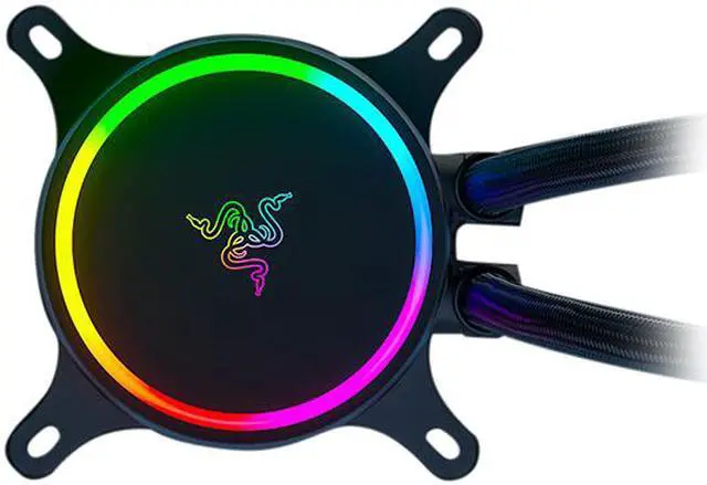 Razer Hanbo Chroma RGB AIO Liquid Cooler 240MM (ARGB Pump Cap), Intel LGA 1851/1700/1200 & AMD AM4 Compatible