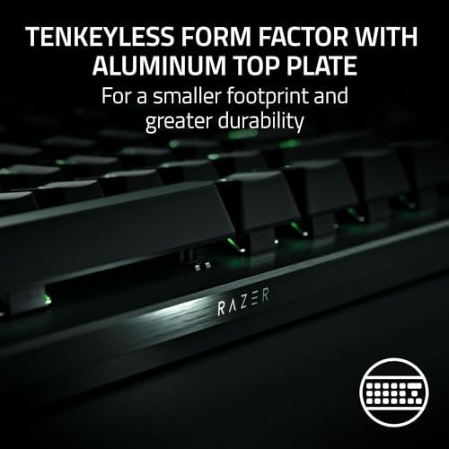 Razer Huntsman V3 Pro Esports Gaming Keyboard  Analog Optical Switches   Razer Snap Tap   Rapid Trigger   Adjustable Actuation   Media Keys & Dial   Doubleshot PBT Keycaps   Wrist Rest   Black