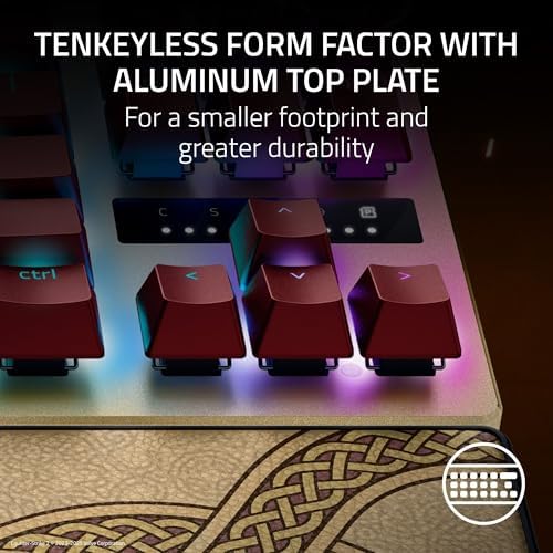 Razer Huntsman V3 Pro Esports Gaming Keyboard  Analog Optical Switches   Razer Snap Tap   Rapid Trigger   Adjustable Actuation   Media Keys & Dial   Doubleshot PBT Keycaps   Wrist Rest   Black