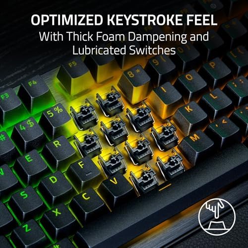 Razer Huntsman V3 Pro TKL 8KHz Esports Gaming Keyboard  Analog Optical Switches Gen 2 8000 Hz Polling Snap Tap   Rapid Trigger   Adjustable Actuation   Media Controls   PBT Keycaps   Black