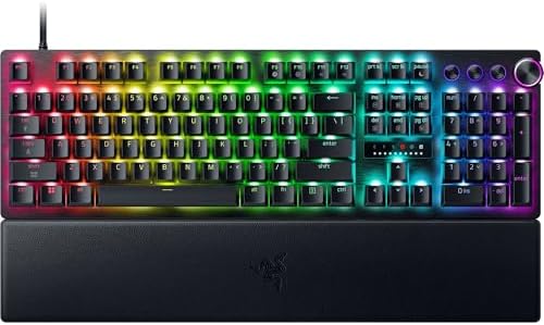 Razer Huntsman V3 Pro TKL 8KHz Esports Gaming Keyboard  Analog Optical Switches Gen 2 8000 Hz Polling Snap Tap   Rapid Trigger   Adjustable Actuation   Media Controls   PBT Keycaps   Black