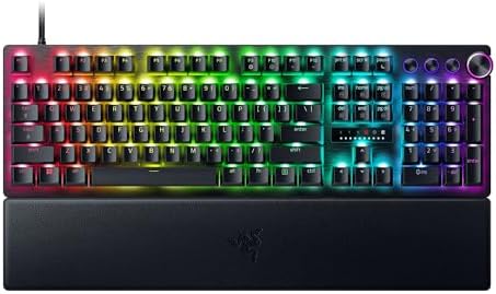 Razer Huntsman V3 Pro TKL 8KHz Esports Gaming Keyboard  Analog Optical Switches Gen 2 8000 Hz Polling Snap Tap   Rapid Trigger   Adjustable Actuation   Media Controls   PBT Keycaps   Black