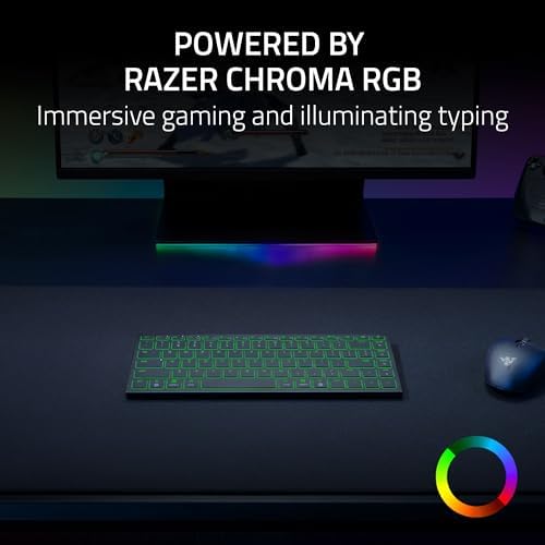 Razer Joro Portable Wireless Gaming Keyboard  Thin  Light  Compact   Chroma RGB   Low Profile Switches   Bluetooth   Long Battery Life   Snap Tap   For PC & Mac Laptops  Steam Deck  Smartphone  Tablet