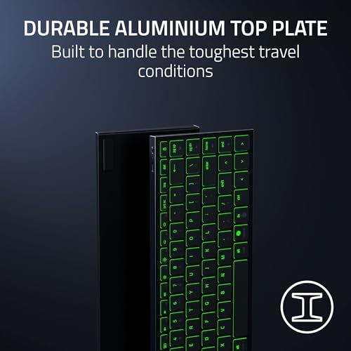 Razer Joro Portable Wireless Gaming Keyboard  Thin  Light  Compact   Chroma RGB   Low Profile Switches   Bluetooth   Long Battery Life   Snap Tap   For PC & Mac Laptops  Steam Deck  Smartphone  Tablet