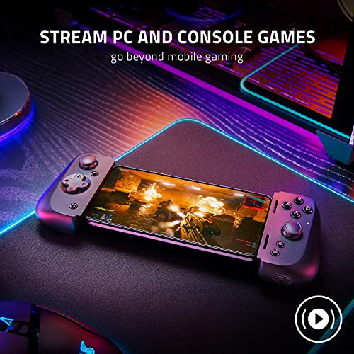 Razer Kishi V2 Mobile Gaming Controller for Android  Console Quality Controls   Universal Fit   Stream PC  Xbox  PlayStation  Touch Screen Android Games   Customizable Triggers   Ergonomic Design