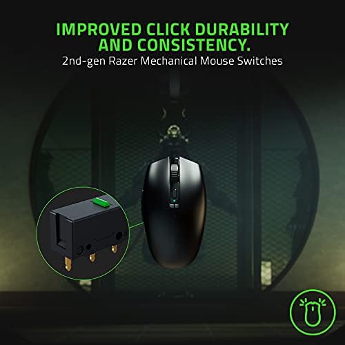 Razer Orochi V2 Mobile Wireless Gaming Mouse  Ultra Lightweight   2 Wireless Modes   Up to 950hrs Battery Life   Mechanical Mouse Switches   5G Advanced 18K DPI Optical Sensor   Classic Black