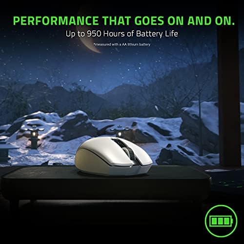 Razer Orochi V2 Wireless Gaming Mouse   Ultra Lightweight & Portable  Bluetooth & 2 4Ghz Wireless Connectivity  18K DPI  Up to 950hrs Battery Life  Compatible with PC & Mac   White