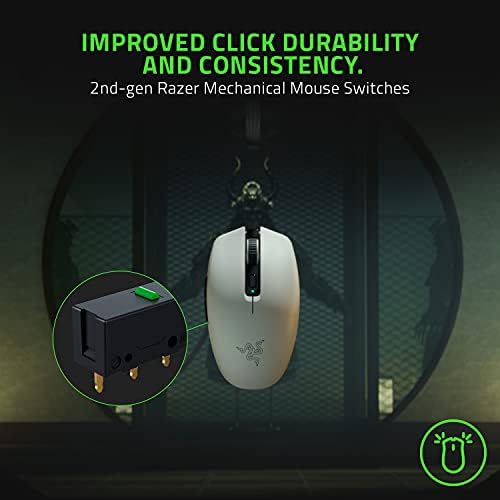 Razer Orochi V2 Wireless Gaming Mouse   Ultra Lightweight & Portable  Bluetooth & 2 4Ghz Wireless Connectivity  18K DPI  Up to 950hrs Battery Life  Compatible with PC & Mac   White