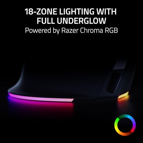 Razer Pro Click V2 Vertical Wireless Mouse  6 Button Ergonomic Design   One Click AI Prompt   Supports Windows & Mac   Multi Device Connectivity via 2 4GHz  Bluetooth  or USB C Wired Mode   Chroma RGB