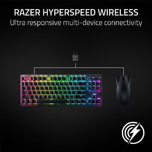 Razer Viper V3 HyperSpeed Wireless Esports Gaming Mouse  82g Lightweight   Up to 280 Hr Battery   30K DPI Optical Sensor   Gen 2 Mechanical Switches   8 Programmable Controls   Classic Black