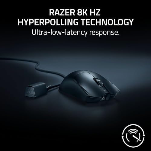 Razer Viper V3 Pro Wireless Esports Gaming Mouse  Symmetrical   54g Lightweight   8K Polling   35K DPI Optical Sensor   Gen3 Optical Switches   8 Programmable Buttons   95 Hr Battery   Black