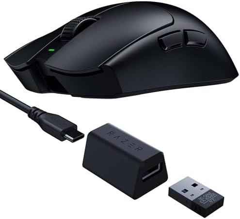 Razer Viper V3 Pro Wireless Esports Gaming Mouse  Symmetrical   54g Lightweight   8K Polling   35K DPI Optical Sensor   Gen3 Optical Switches   8 Programmable Buttons   95 Hr Battery   Black