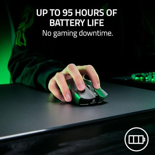 Razer Viper V3 Pro Wireless Esports Gaming Mouse  Symmetrical   54g Lightweight   8K Polling   35K DPI Optical Sensor   Gen3 Optical Switches   8 Programmable Buttons   95 Hr Battery   Black
